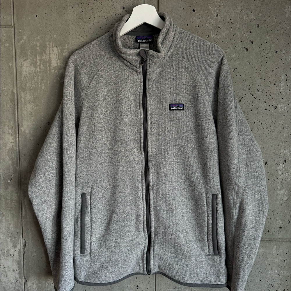 Patagonia Men’s Better Sweater Fleece Jacket Grey Size L Great Condition
